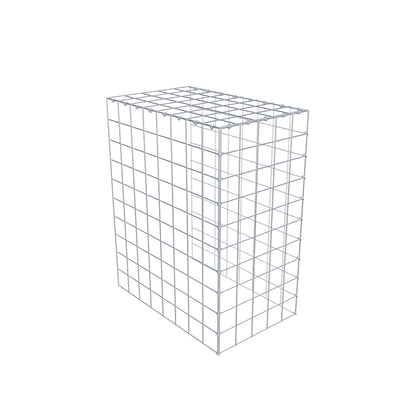 Mounted gabion type 4 100 cm x 80 cm x 50 cm (L x H x D), mesh size 10 cm x 10 cm, C-ring