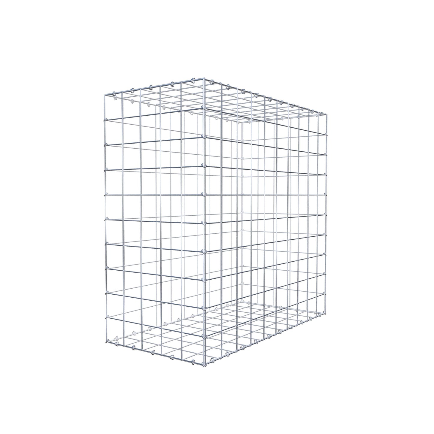 Gabione 100 cm x 100 cm x 50 cm (L x H x T), Maschenweite 10 cm x 10 cm, C-Ring