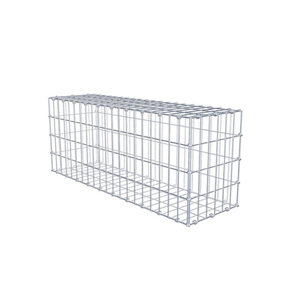 Gabion 100 cm x 40 cm x 30 cm (L x H x D), mesh size 5 x 10 cm, spiral ring