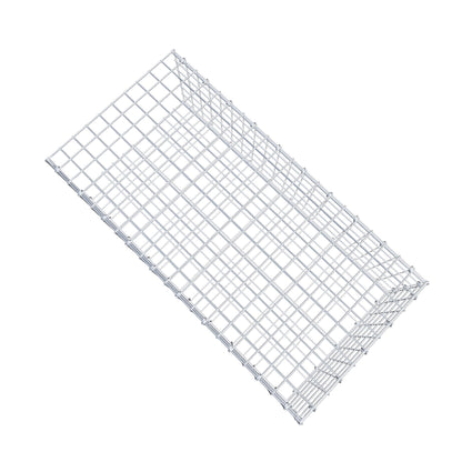 Gavión acoplable tipo 2 100 cm x 30 cm x 50 cm (L x A x P), malla 5 cm x 5 cm, anillo en C
