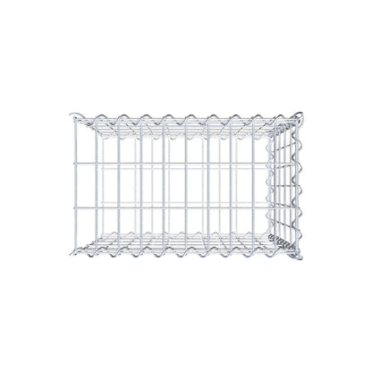 Gavión adulto tipo 2 50 cm x 50 cm x 30 cm (largo x alto x profundidad), tamaño de malla 5 cm x 10 cm, espiral