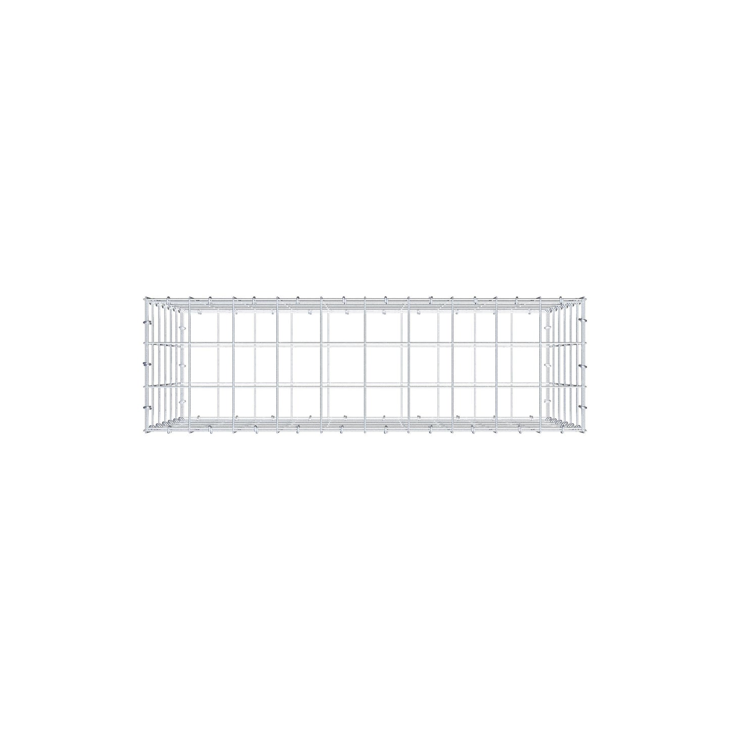Gabion 100 cm x 60 cm x 30 cm (L x H x D), mesh size 10 cm x 10 cm, C-ring