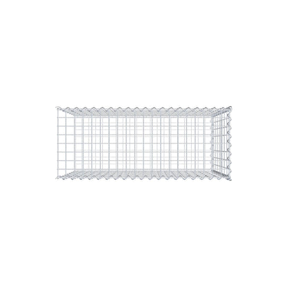 Gabião tipo 2 100 cm x 80 cm x 40 cm (C x A x P), malhagem 5 cm x 10 cm, espiral