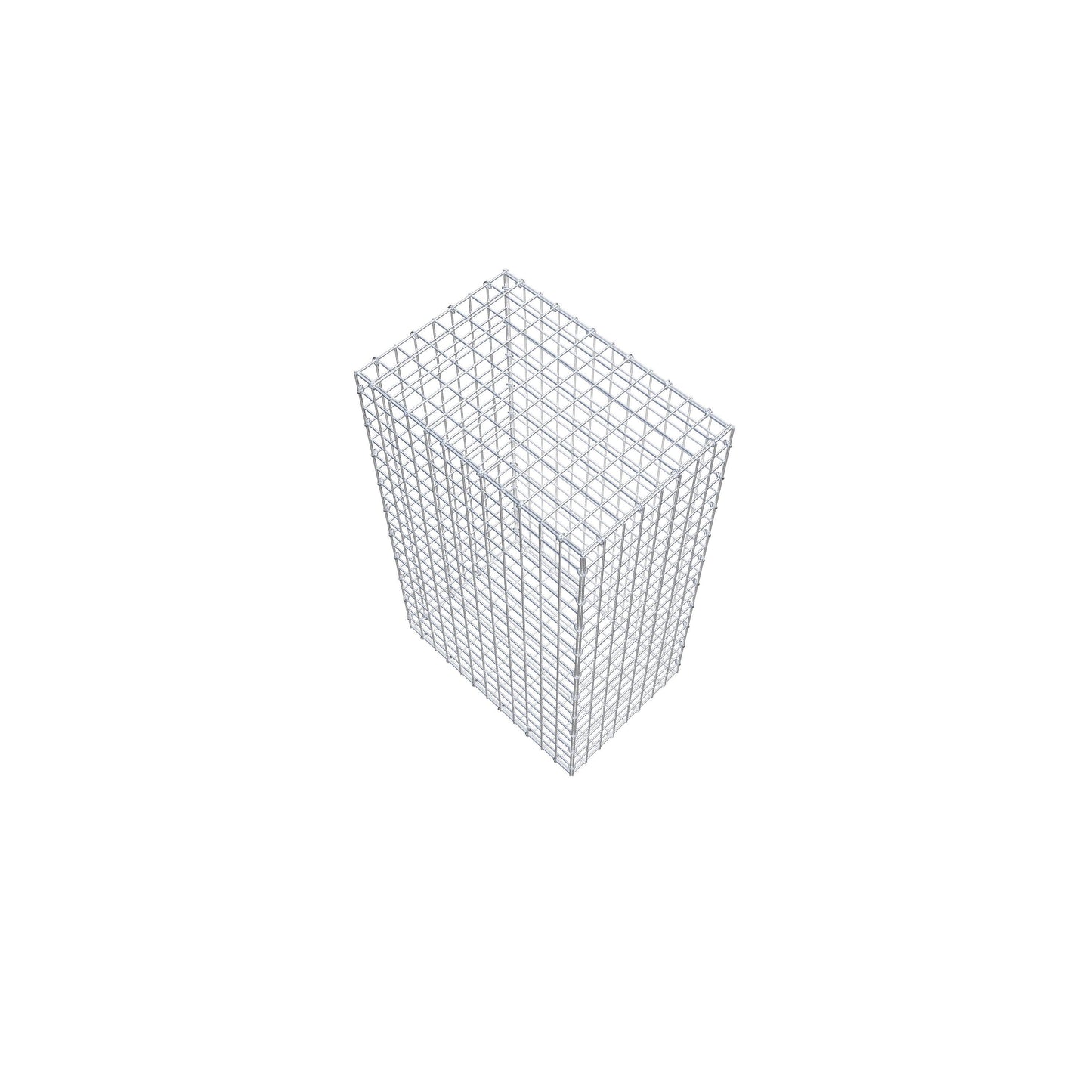 Gavión 100 cm x 60 cm x 40 cm (L x A x P), malla 5 cm x 5 cm, anillo en C