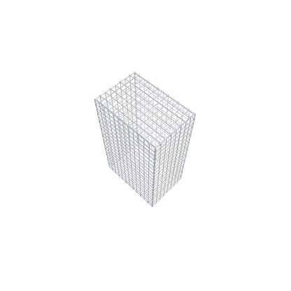 Gavión 100 cm x 60 cm x 40 cm (L x A x P), malla 5 cm x 5 cm, anillo en C