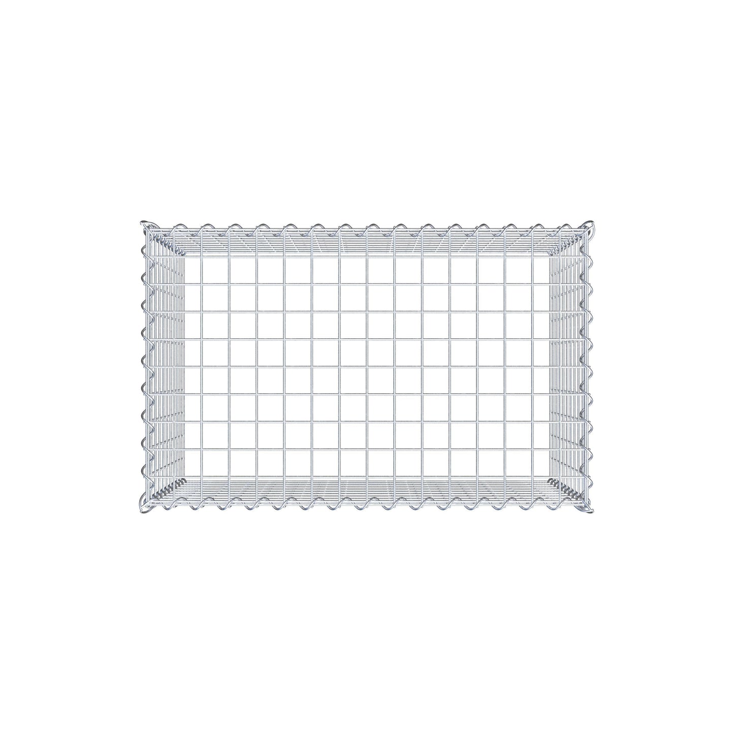 Opvokset gabion type 3 80 cm x 50 cm x 50 cm (L x H x D), maskestørrelse 5 cm x 5 cm, spiral