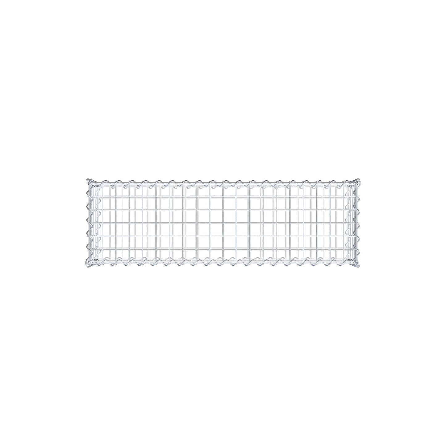 Gavión 100 cm x 20 cm x 30 cm (largo x alto x fondo), malla 5 cm x 5 cm, en espiral