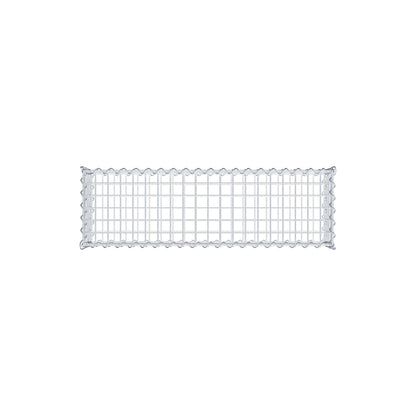 Gavión 100 cm x 20 cm x 30 cm (largo x alto x fondo), malla 5 cm x 5 cm, en espiral