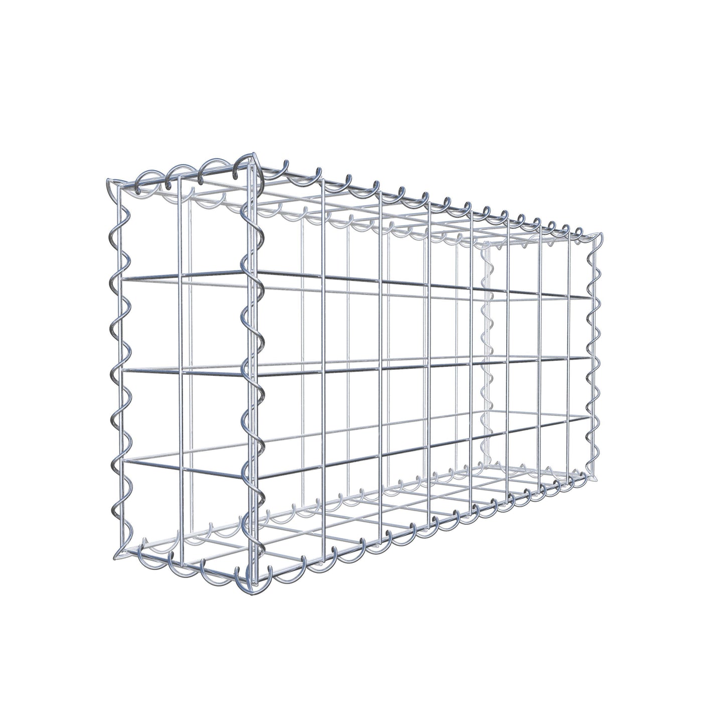 Gabion 80 cm x 40 cm x 20 cm (L x H x P), mailles 10 cm x 10 cm, spirale