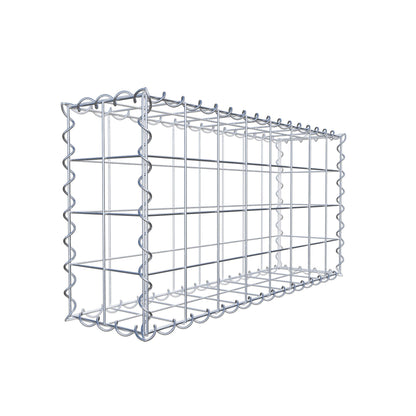 Gabion 80 cm x 40 cm x 20 cm (L x H x P), mailles 10 cm x 10 cm, spirale