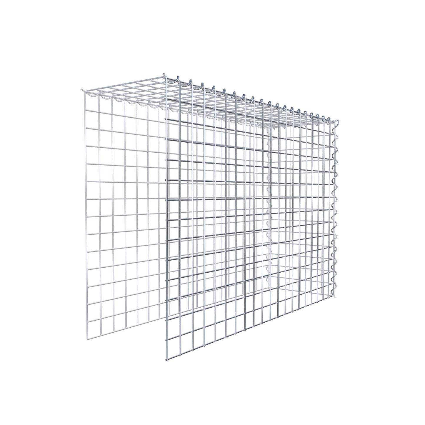 Gabion rapporté type 4 100 cm x 70 cm x 30 cm (L x H x P), mailles 5 cm x 5 cm, spirale