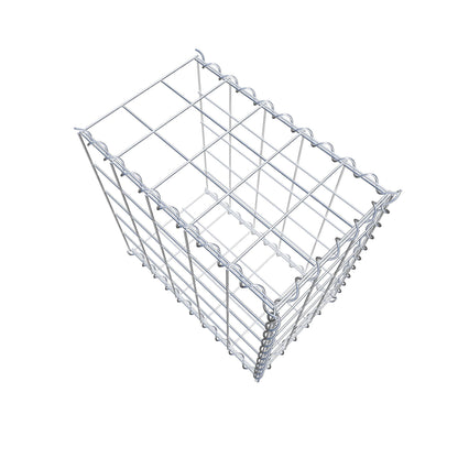 Opvokset gabion type 2 50 cm x 50 cm x 30 cm (L x H x D), maskestørrelse 10 cm x 10 cm, spiral
