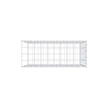 Mounted gabion type 2 100 cm x 70 cm x 40 cm (L x H x D), mesh size 10 cm x 10 cm, C-ring