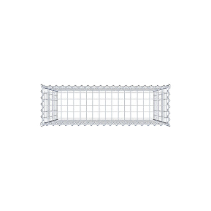 Påväxt gabion typ 3 100 cm x 100 cm x 30 cm (L x H x D), maskstorlek 5 cm x 10 cm, spiral