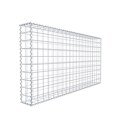 Gabion 200 cm x 100 cm x 20 cm (L x H x D), mesh size 10 cm x 10 cm, spiral