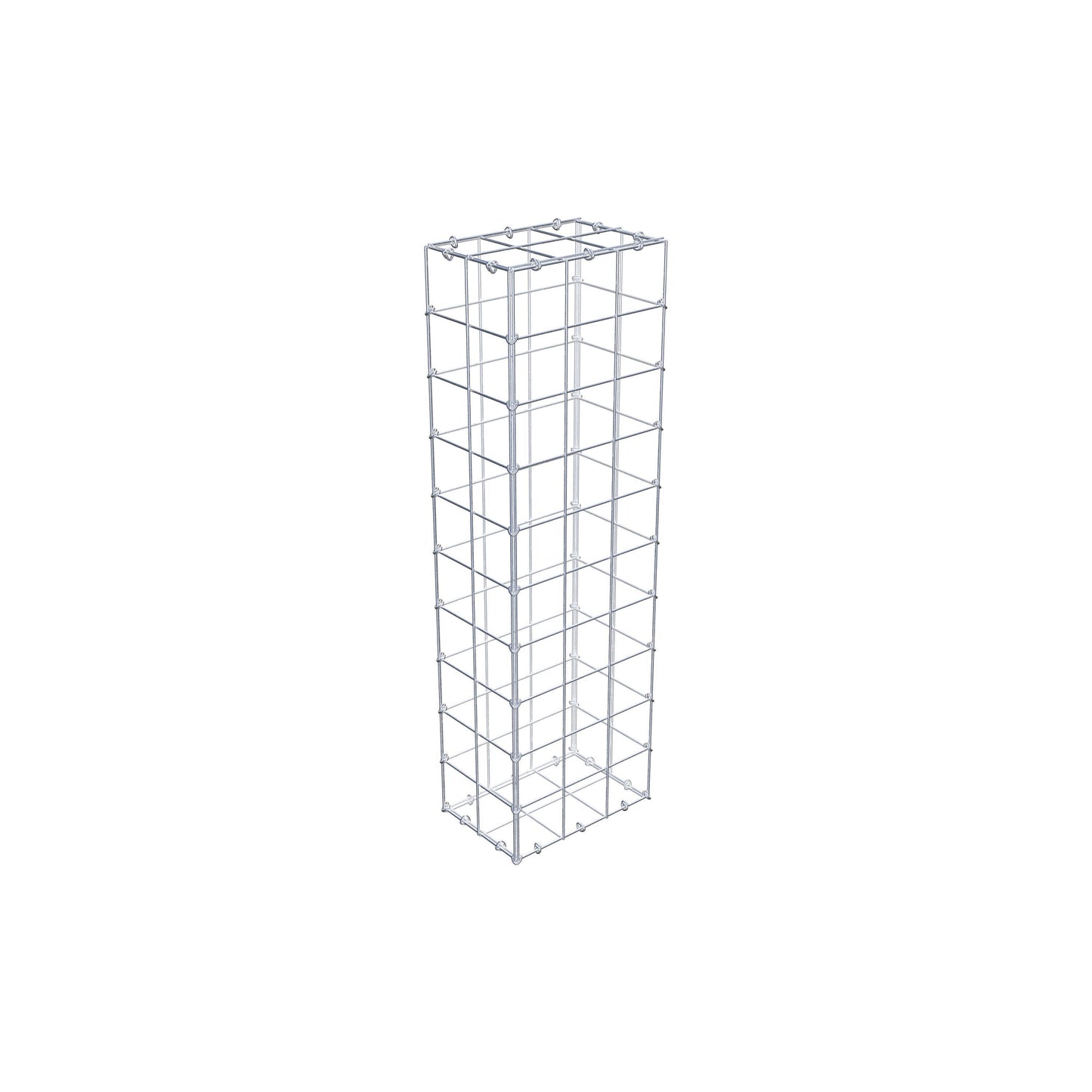 Gabion 100 cm x 20 cm x 30 cm (L x H x D), mesh size 10 cm x 10 cm, C-ring