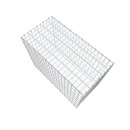 Gabion 100 cm x 80 cm x 50 cm (L x H x D), mesh size 5 x 10 cm, spiral ring