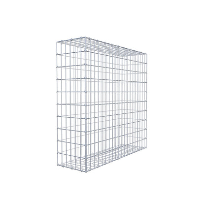 Gabion 100 cm x 100 cm x 30 cm (L x H x P), mailles 5 cm x 10 cm, anneau en C