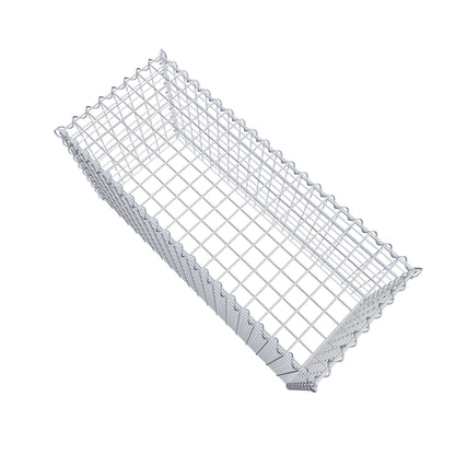 Opvokset gabion type 3 100 cm x 50 cm x 40 cm (L x H x D), maskestørrelse 5 cm x 5 cm, spiral