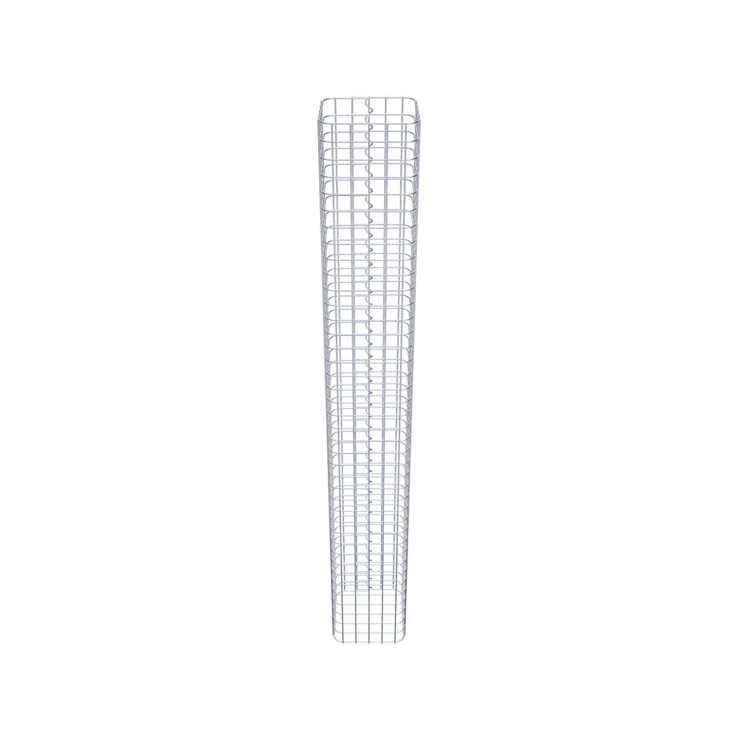 Columna de gaviones angular 27 cm x 27 cm, 200 cm de altura, MW 5 cm x 5 cm