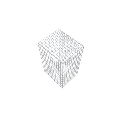 Fourche rapportée type 2 100 cm x 60 cm x 50 cm, mailles 5 cm x 10 cm, anneau en C