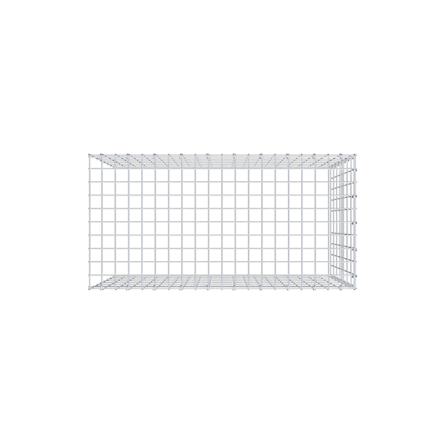 Tilläggspåle typ 4 100 cm x 70 cm x 50 cm (L x H x D), maskstorlek 5 cm x 10 cm, C-ring