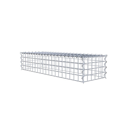 Gabbione aggiuntivo tipo 3 100 cm x 20 cm x 30 cm (L x H x P), dimensione maglia 5 cm x 5 cm, a spirale