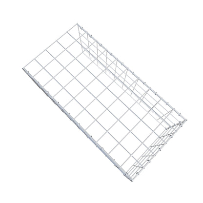 Mounted gabion type 4 100 cm x 40 cm x 50 cm (L x H x D), mesh size 10 cm x 10 cm, C-ring