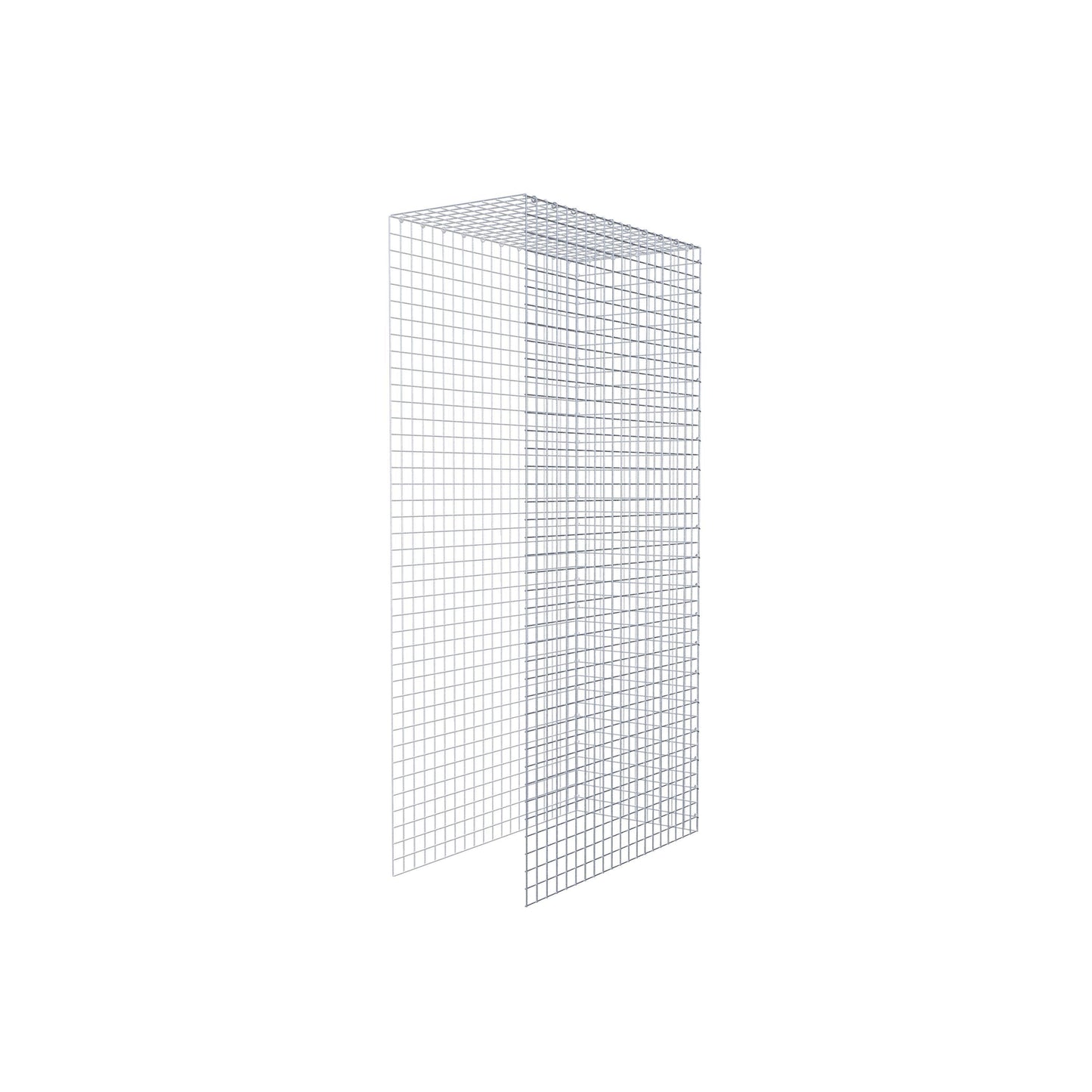 Monteret gabion type 4 200 cm x 100 cm x 50 cm (L x H x D), maskestørrelse 5 cm x 5 cm, C-ring