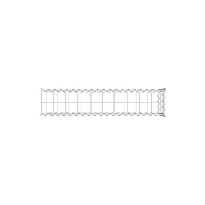 Aangegroeide schanskorf type 2 100 cm x 30 cm x 20 cm (L x H x D), maaswijdte 10 cm x 10 cm, spiraal