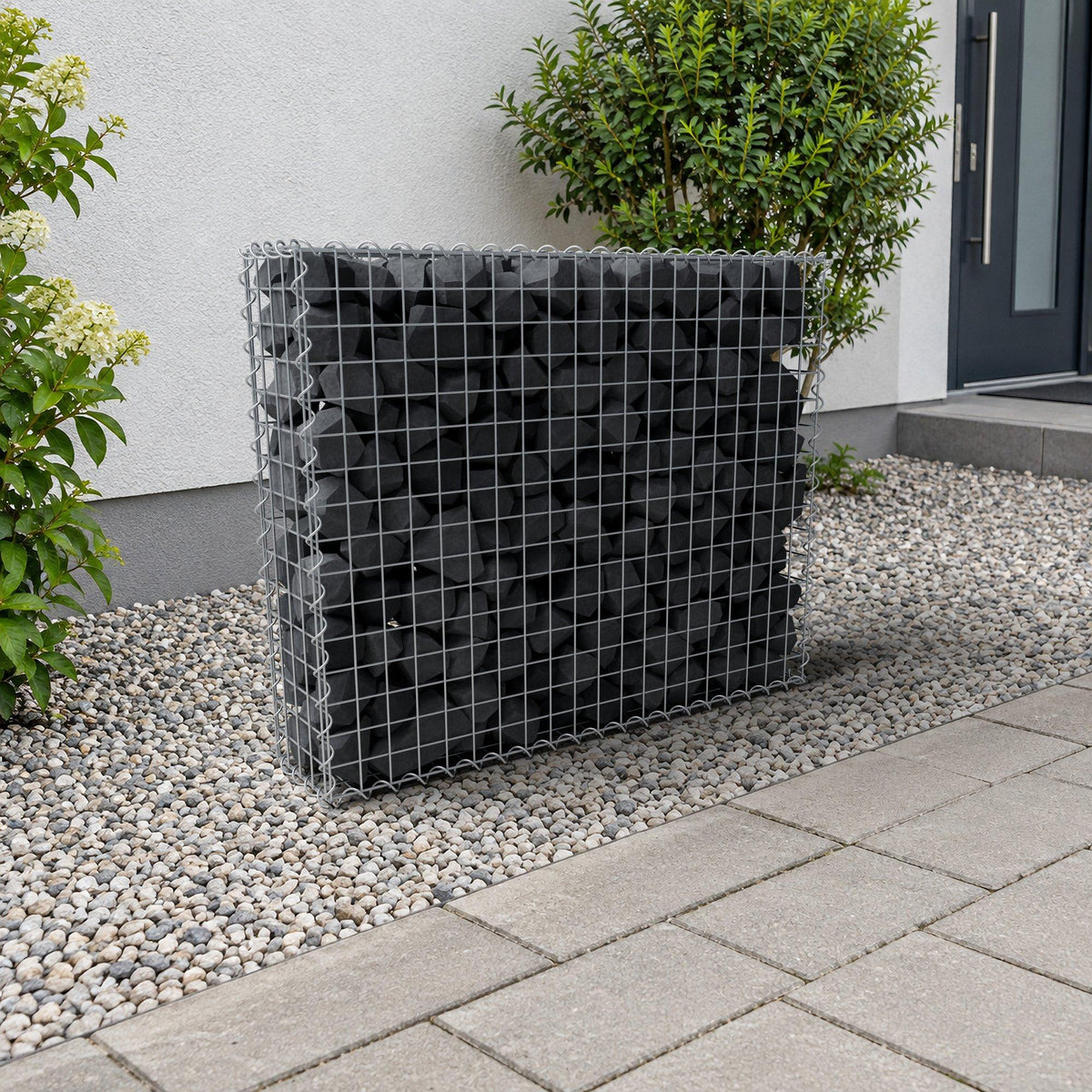 Gabion 100 cm x 80 cm x 20 cm (L x H x D), mesh size 5 cm x 5 cm, spiral