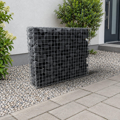 Gabion 100 cm x 80 cm x 20 cm (L x H x D), mesh size 5 cm x 5 cm, spiral