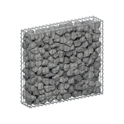 Gabion 100 cm x 90 cm x 20 cm (L x H x P), mailles 5 cm x 10 cm, spirale