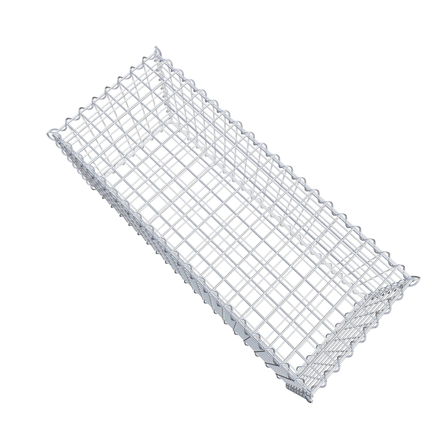 2er Set Gabionen 100 cm x 40 cm x 40 cm (L x H x T), Maschenweite 5 x 5 cm, Spirale
