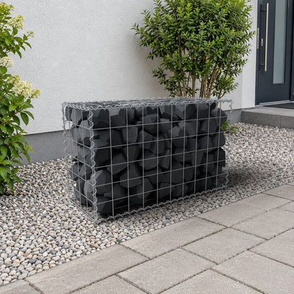 Gabion 100 cm x 60 cm x 40 cm (L x H x D), mesh size 10 cm x 10 cm, spiral