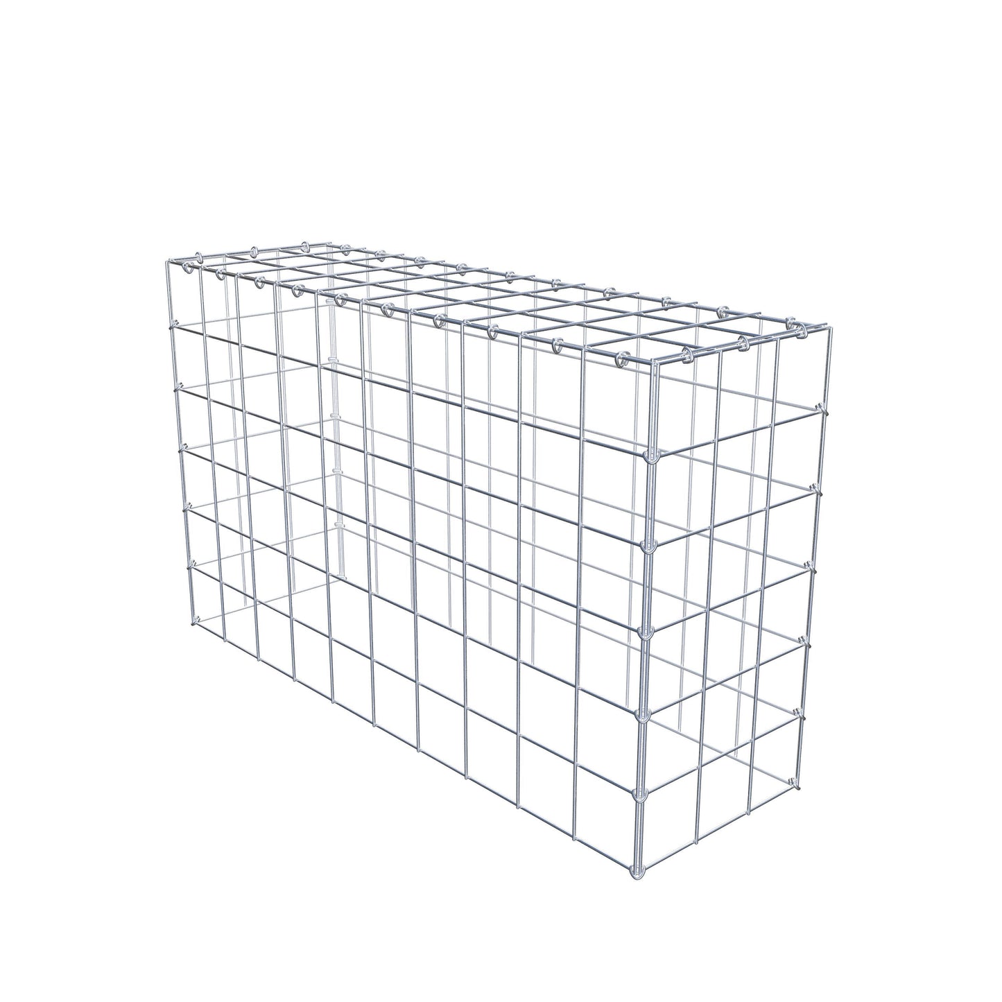 Gabbione aggiuntivo di tipo 3 100 cm x 60 cm x 30 cm (L x A x P), maglia 10 cm x 10 cm, anello a C