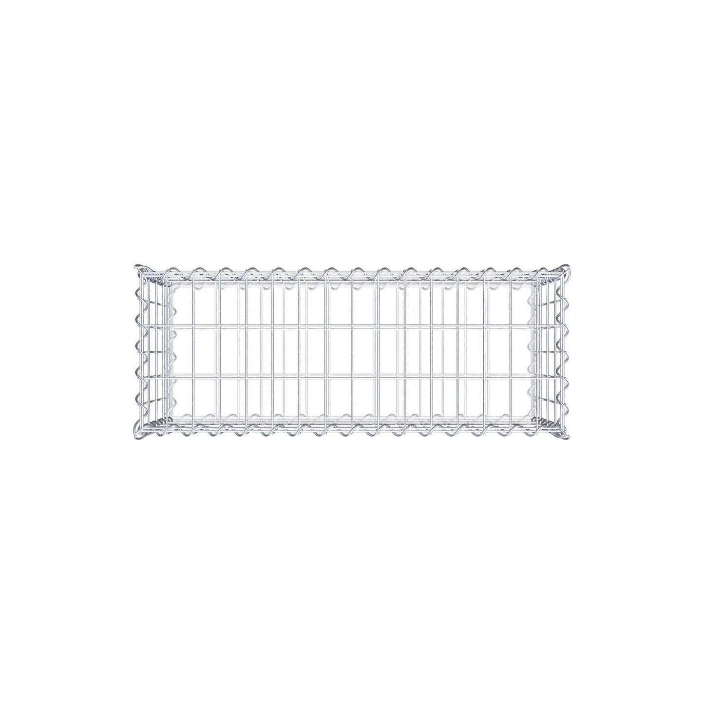 Gavión 80 cm x 40 cm x 30 cm (L x A x P), luz de malla 5 cm x 10 cm, en espiral