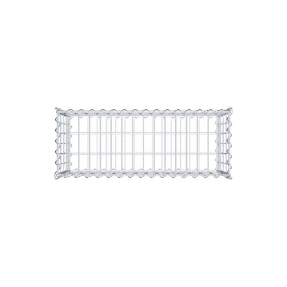 Gavión 80 cm x 40 cm x 30 cm (L x A x P), luz de malla 5 cm x 10 cm, en espiral