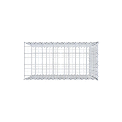 Grown-on gabion type 2 100 cm x 90 cm x 50 cm (L x H x D), mesh size 5 cm x 5 cm, spiral