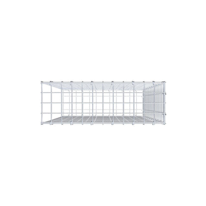 Mounted gabion type 2 100 cm x 60 cm x 20 cm (L x H x D), mesh size 5 cm x 5 cm, C-ring