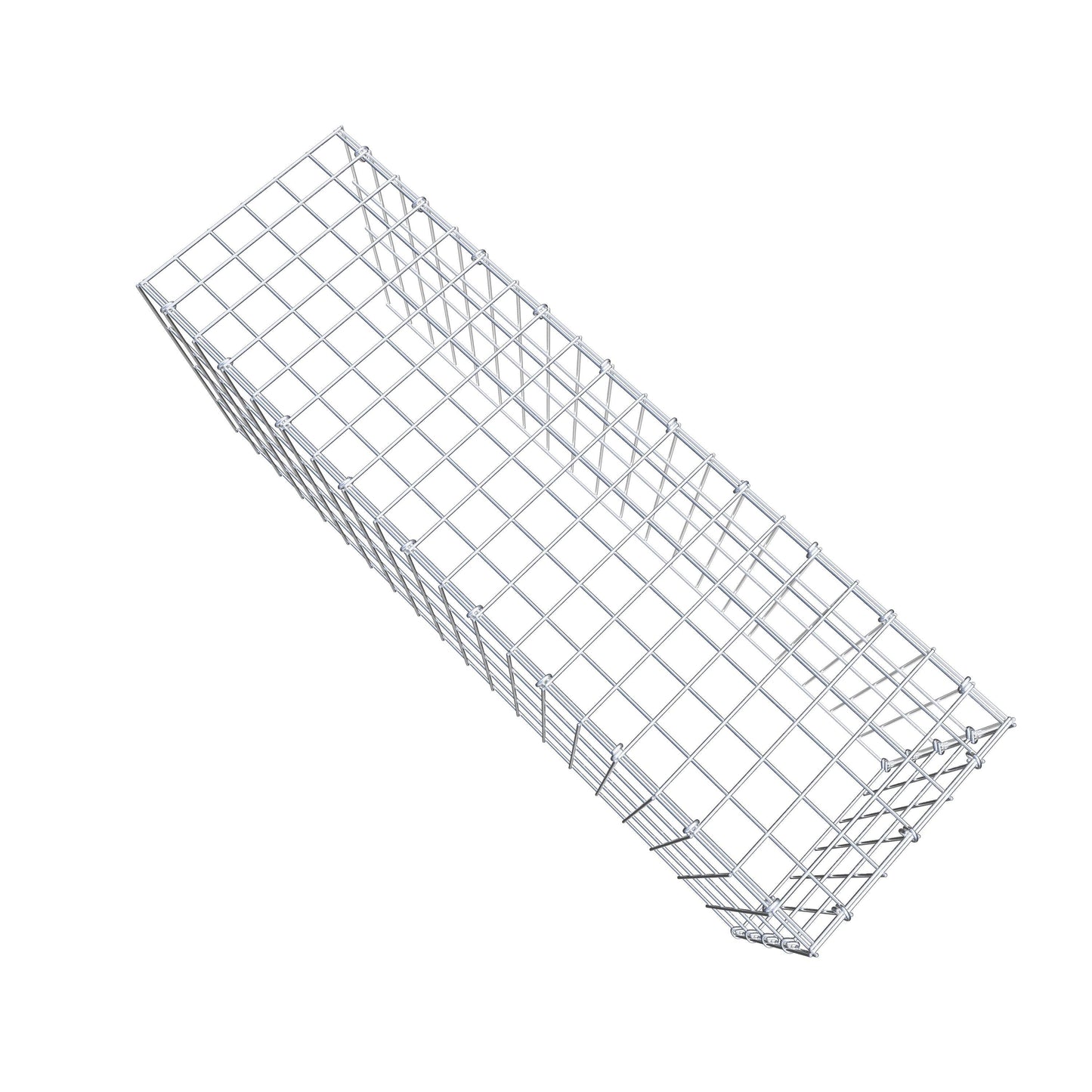 Gavión complementario de tipo 4 100 cm x 40 cm x 30 cm (largo x alto x fondo), malla 5 cm x 10 cm, anillo en C