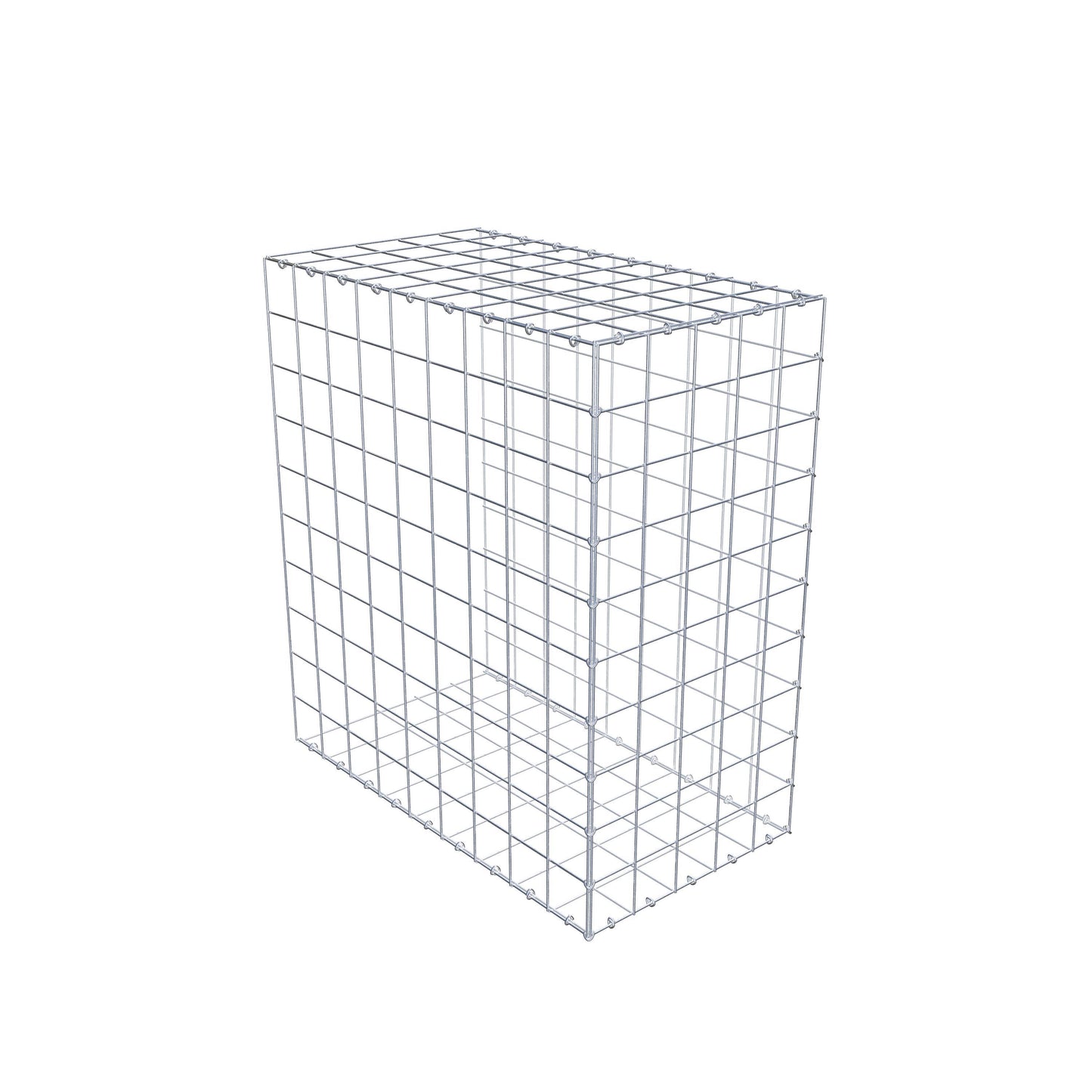Mounted gabion type 2 100 cm x 90 cm x 50 cm (L x H x D), mesh size 10 cm x 10 cm, C-ring