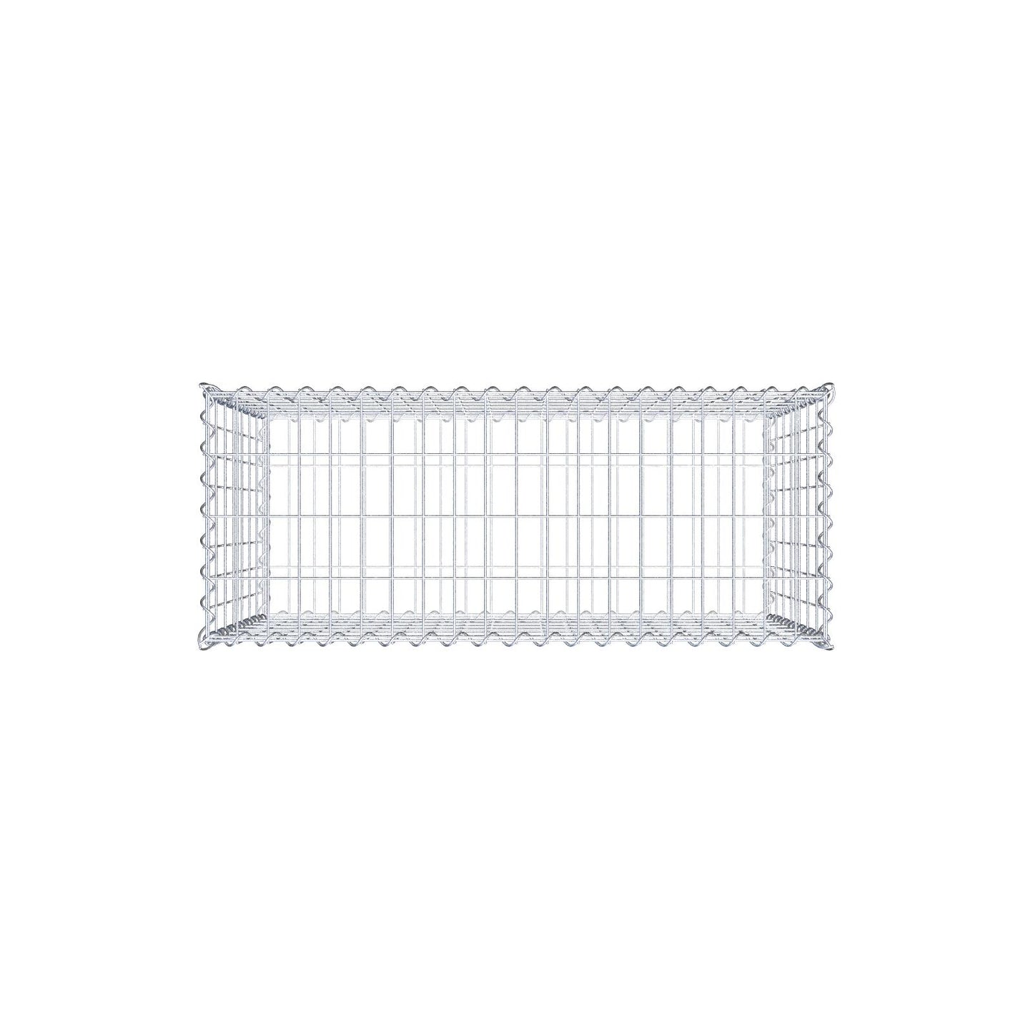 Gabion 100 cm x 70 cm x 40 cm (L x H x D), mesh size 5 cm x 10 cm, spiral