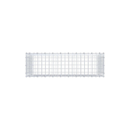 Gabion 100 cm x 60 cm x 30 cm (L x H x D), maskestørrelse 5 x 5 cm, spiralring