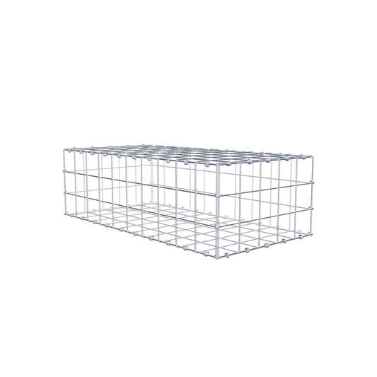 Gabbione 100 cm x 30 cm x 50 cm (L x H x P), maglia 10 x 10 cm, anello a spirale