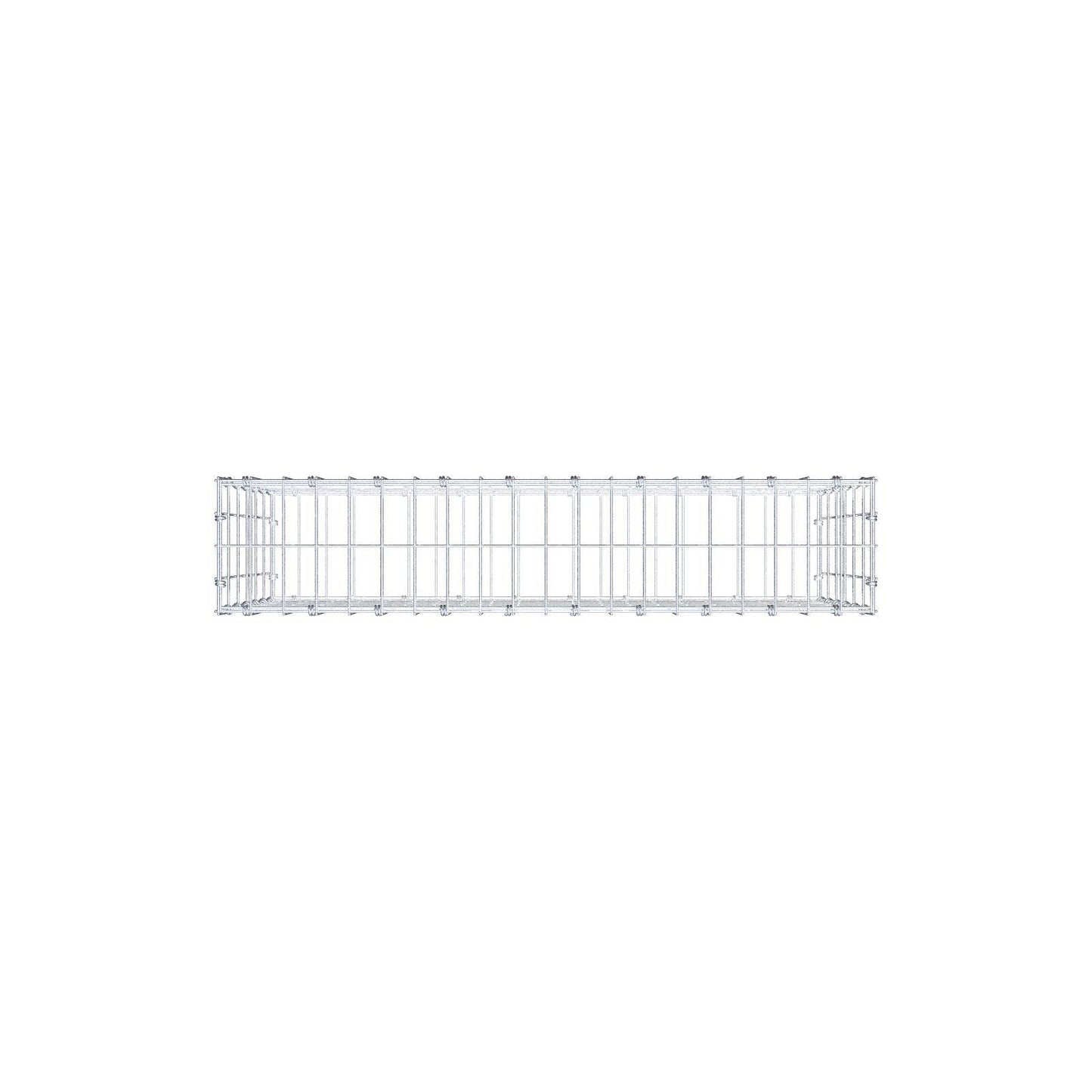 Gabion 100 cm x 60 cm x 20 cm (L x H x D), mesh size 5 x 10 cm, spiral ring