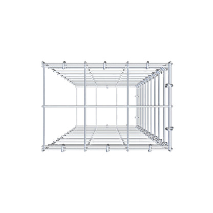 Gavión complementario de tipo 2 100 cm x 30 cm x 20 cm (L x A x P), malla 10 cm x 10 cm, anillo en C