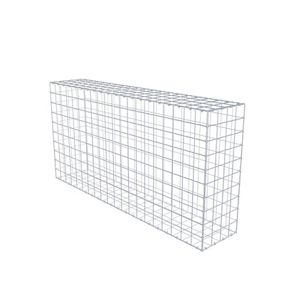 Gabion 200 cm x 100 cm x 40 cm (L x H x D), mesh size 10 cm x 10 cm, C-ring