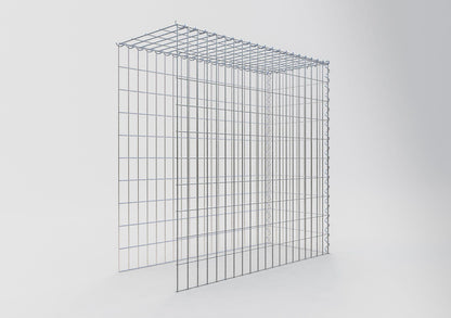 Grown-on gabion type 4 100 cm x 100 cm x 40 cm (L x H x D), mesh size 5 cm x 10 cm, spiral