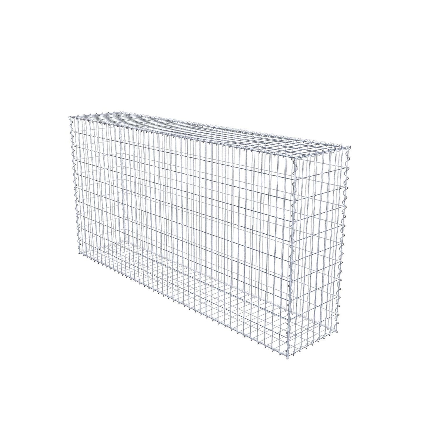 Gabion 200 cm x 100 cm x 40 cm (L x H x D), maskstorlek 5 cm x 10 cm, spiral